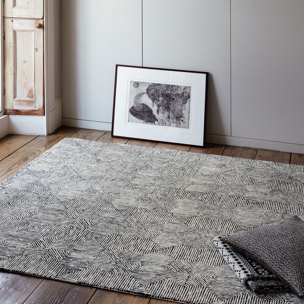 Camden Rugs in Black and White